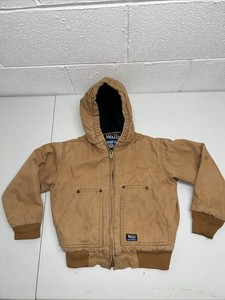 Tan Walls Blizzard Insulated Heavy Duck Jacket Youth S 6-7 Boys Girls