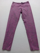 TUFF ATHLETICS Women Leggings Size S Purple Striped Activewear