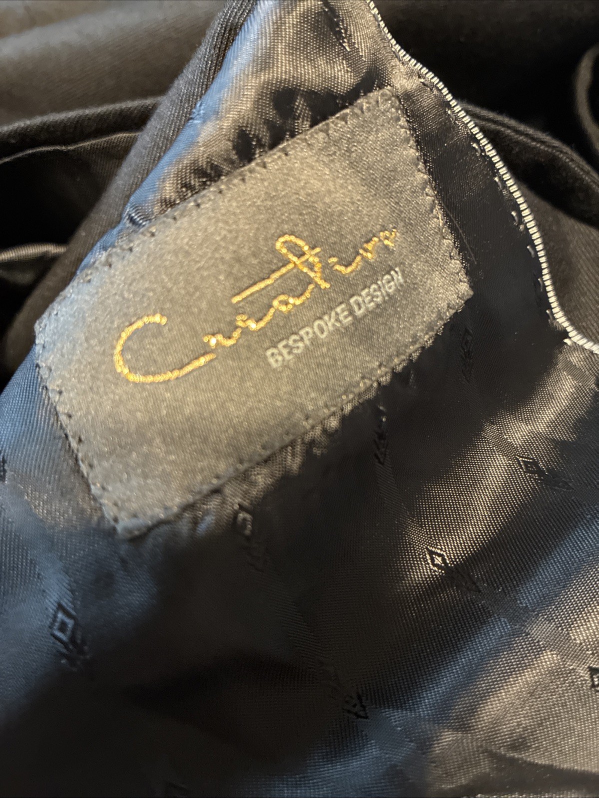 Creativo Classic Fit Solid Black Two Button Suit … - image 4