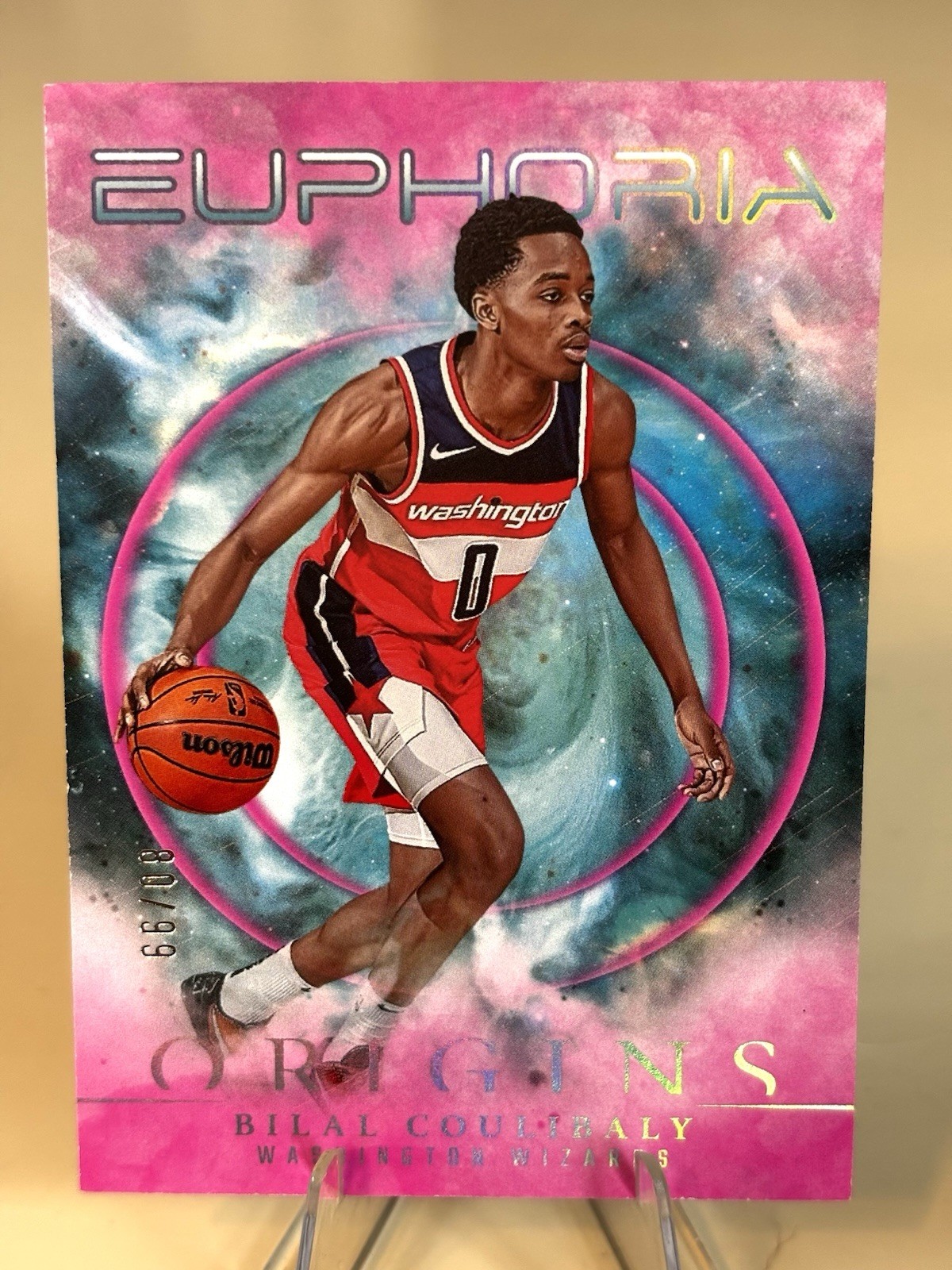 2023-24 Panini Origins - Euphoria Bilal Coulibaly #2 Pink /99 (RC)