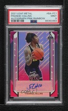 2021 Leaf Metal Pink Rainbow 17/25 Frankie Collins #BA-FC1 PSA 9 MINT Auto 8d2