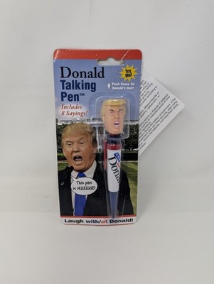 Talking Donald Trump Pen, Collectible Edition - 8 Sayings in His Real Voice