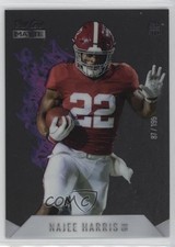 2021 Wild Card MATTE Rookie Heat Black - Purple Flames /199 Najee Harris RC 1oh2. rookie card picture