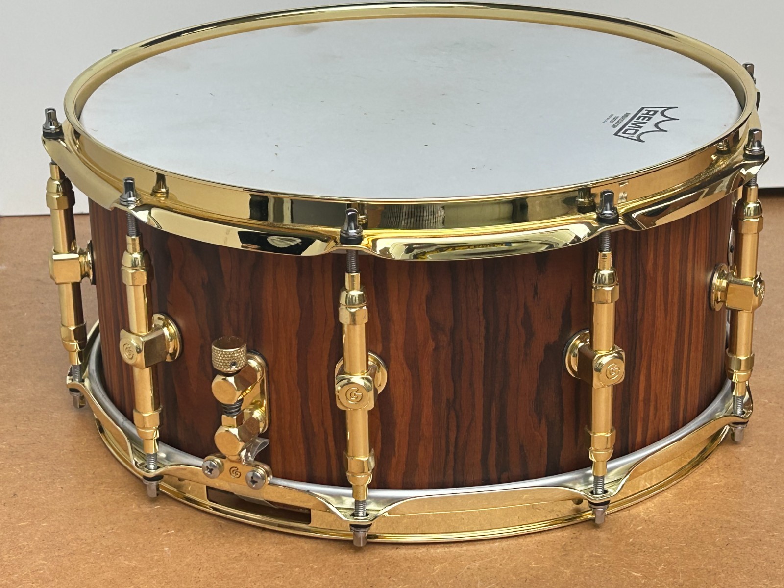 GABRIEL PMBB Limited Edition 14''x6.5'' Snare Drum-Palisander with Gold Hardware photo 5