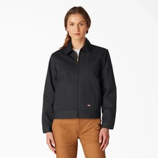 DICKIES ICONS WOMEN'S EISENHOWER INSULATED WATER REPELLENT BLACK JACKET