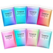 8 Colors Chameleon Mica Powder, Epoxy Resin Color Pigment Powder, Color Shift...