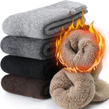 EBMORE Merino Wool Socks for Men Winter Thermal Warm Thick Hiking Boot Heavy