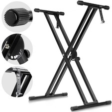 Adjustable Keyboard Stand 38.5in Double Braced X Style Digital Piano Stand wi...