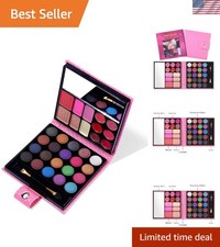 Complete Makeup Kit: 25 Pigmented Shades for Beginners  Pros - Great Gift Idea
