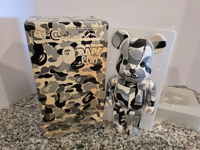 B@000 ABC-Camo Gray Bape Play 400% BEARBRICK Medicom TOY US SELLER