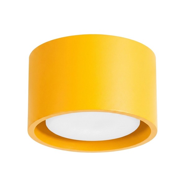 Deckenleuchte Aluminium Gelb GX53 Modern Schlafzimmer Ø 10 Cm Deckenlampe Flur-image