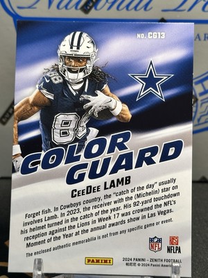 CeeDee Lamb - 2024 Panini Zenith Color Guard #CG13 - Dallas