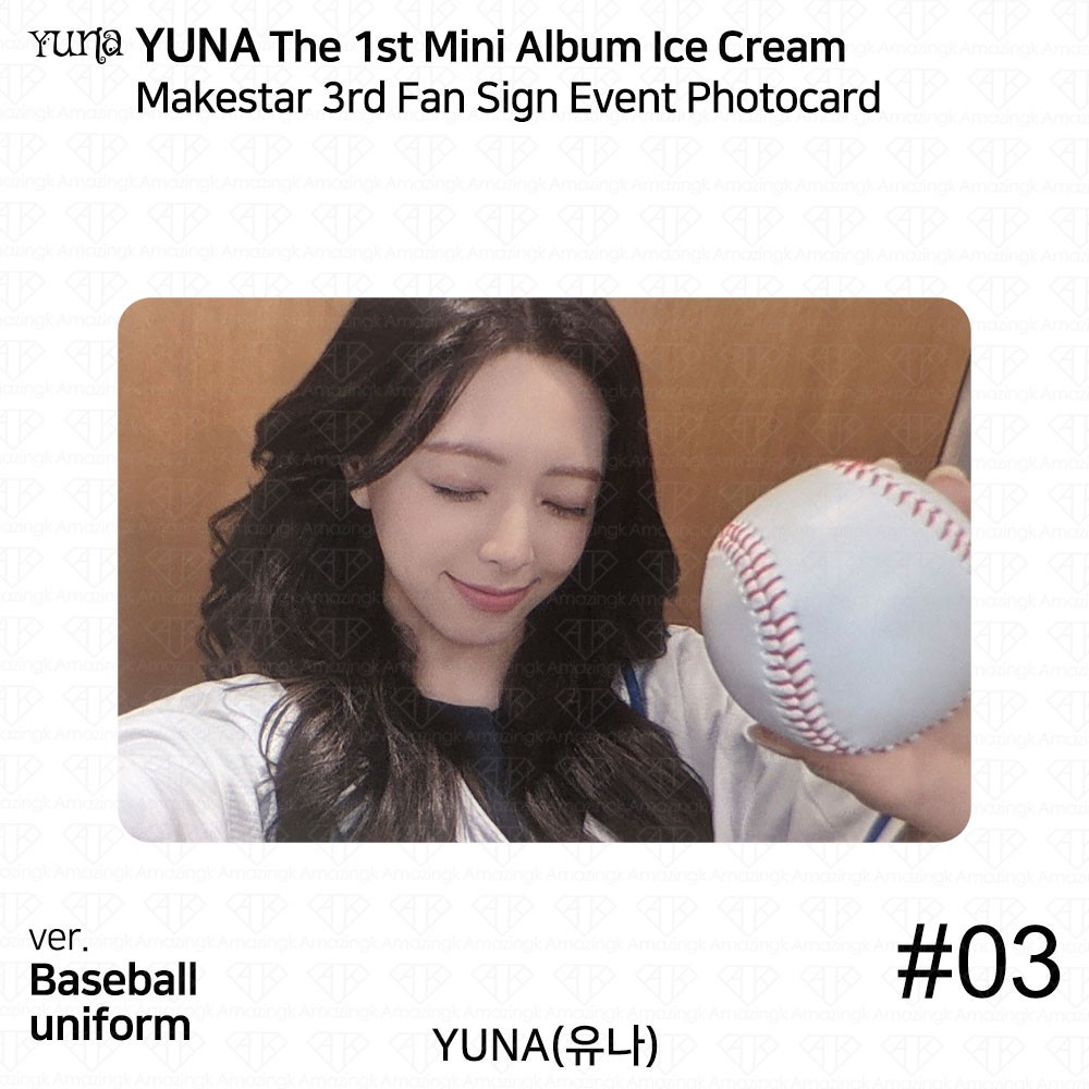 Yuna From ITZY 1st Mini Album Ice Cream MakeStar 3rd Fan Sign