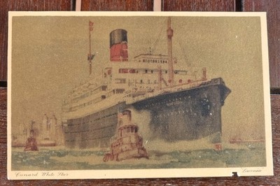 RMS Laconia Postkarte um 1934 Cunard White Star Linie A2911