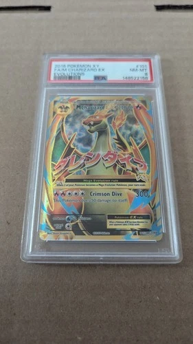 2016 POKEMON XY EVOLUTIONS #101/108 M CHARIZARD EX FULL ART ULTRA RARE PSA 8