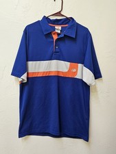 Vintage 90s New Balance Athletic Tee Mens L Made In USA Collar Polo