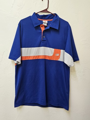 New Balance, Vintage 90s New Balance Athletic Tee Mens L Made In USA Collar Polo