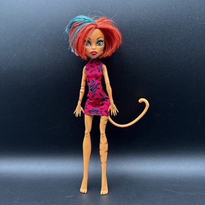 Monster High Nude Freaky Field Trip Toralei Striped Cat Doll with Tail 2011