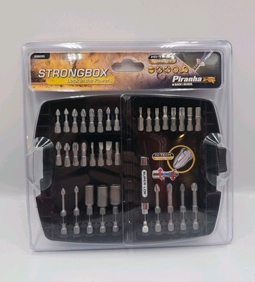 Piranha Strongbox 34-teiliges Schraubendreher-Bohrer-Set Black & Decker