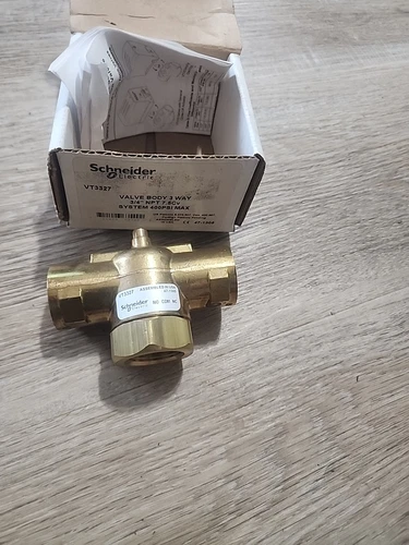Schneider 3/4" NPT 3-Way 2 Position Zone Control Valve Body VT3327
