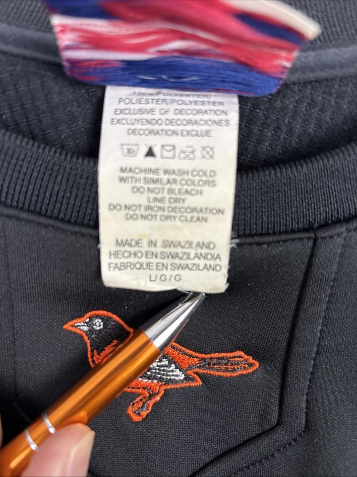 Camisa BALTIMORE ORIOLES Majestuosa Atlética Base Térmica MLB Manga Larga Talla Grande Foto 4 de 4