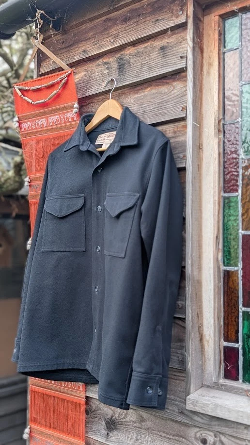 Filson 100% Wool Jac Shirt Jacket | Navy | Size 40/Medium | Made in USA | 10047 - Image 4 of 4