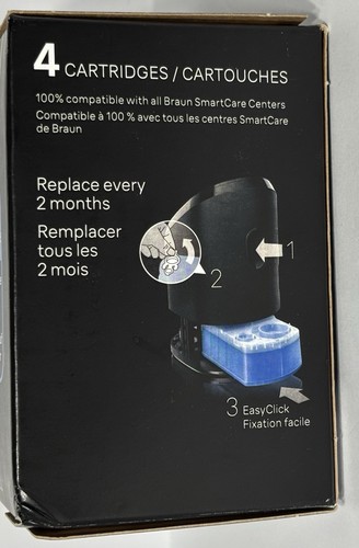Braun CCR4 Cleaning Cartridges - 4 Pack Clean & Renew Refill Cartridges - Picture 6 of 6