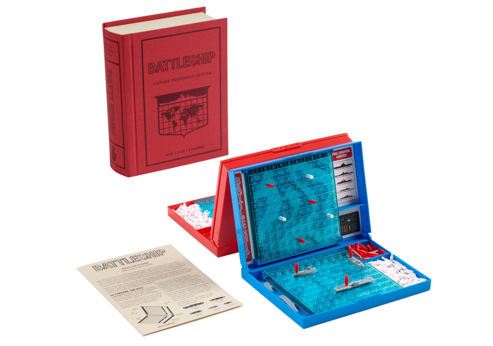 Gioco Da Tavolo Battleship Vintage Bookshelf Edition – Edizione Da Collezione In Scatola Libro, Hasbro