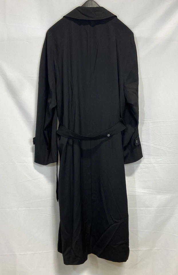 Christian Dior Men Black Vintage Trench Coat Size 40 - Image 2 of 4