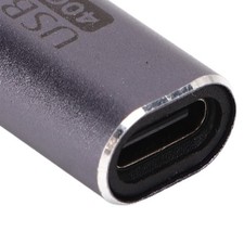 2pcs Type C To Type C Adapter Female To Female 40Gbps Data Transfer 100W LW