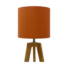 Lampshade Burnt Orange Textured 100% Linen Drum Light shade