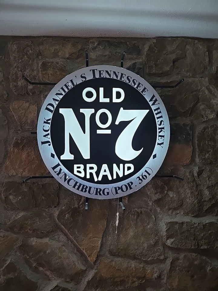 Jack Daniels Old No. 7 Brand LED Sign - Lives Here - Tennessee Whiskey  Licensed - Image 2 of 2