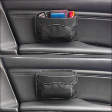 Small Car Seat Side Pocket Organizer, Reusable Adhesive Car Storage Bag