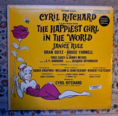 Cyril Ritchard The Happiest Girl.. Demo LP Columbia KOL5650 NM- HEARB4UBUY