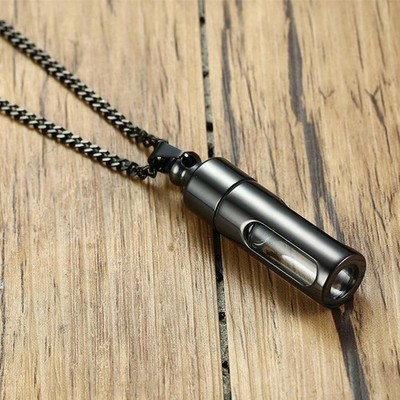 48 mm zum Öffnen Rohr Urne Anhänger Halskette für Haarschmuck zum Selbermachen Accessoire