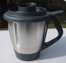 MIXTOPF THERMOMIX TM 6 KOMPLETT MIT FUß DECKEL MESSER UND MEßBECHER