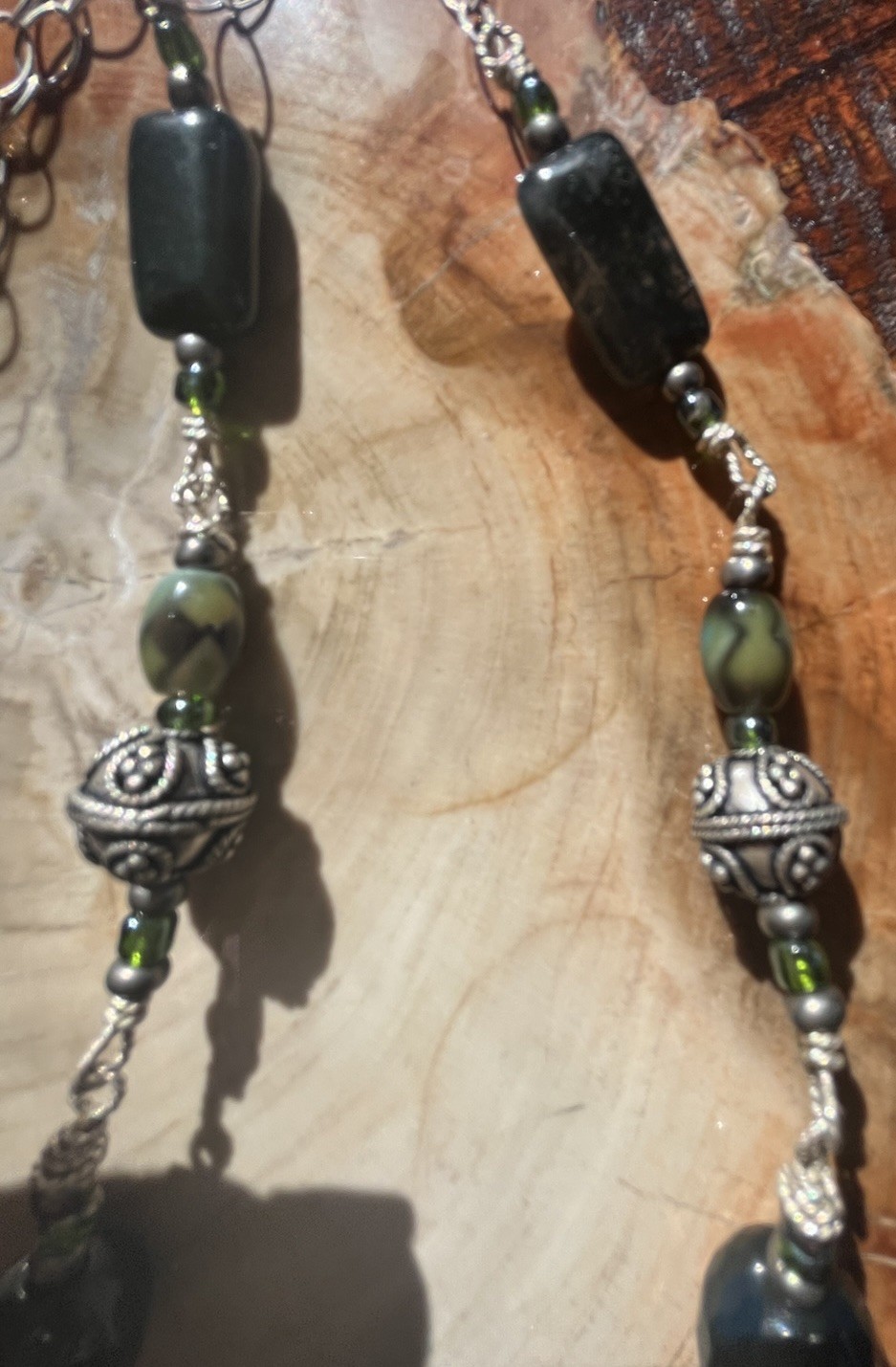 Handcrafted Artesian Jasper Beaded Statement Neck… - image 5