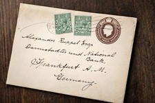 GB KGVI Mixed Franking Cover to Germany &ndash; Halfpenny Stamps & 1&frac12;d Stationery