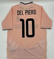 Camiseta Nike Auténtica Juventus 2003/2004 Visitante Del Piero #10 M Hombres Rosa