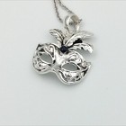 Venetian Mask Necklace Men 925 Silver Black Spinel Handmade Italy Carnival