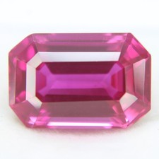 13.10 Ct Certified Purple Rhodolite Natural Garnet Emerald Cut Loose Gemstones