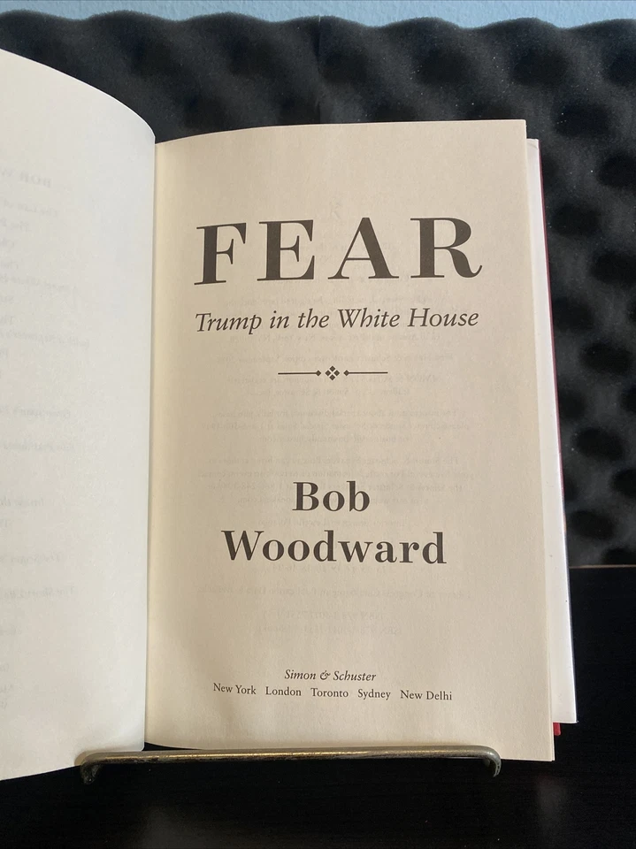 Fear Trump in The White House by Bob Woodward (2018, Hardcover) SIGNED BY AUTHOR Foto 3 de 4