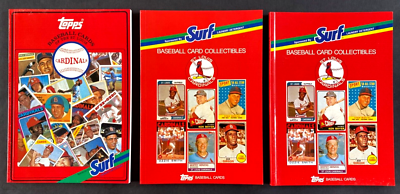 #ad Lot of 3 1987–1988 Topps Surf STL Cardinals Team History Set 1952–1987 Oddball $30.00