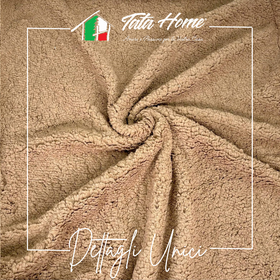 Coperta Letto Pesante Pile Plaid Pile Divano Calda Invernale Colore Marron GNOMI foto 3