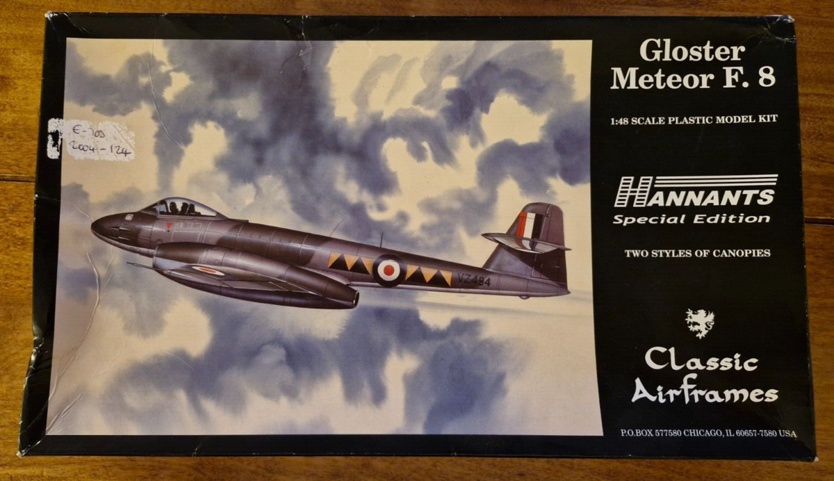【Classic Airframes 】Gloster Meteor F.8 Classic Airframes 1/48 Meteor F.8