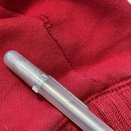 vintage y2k red Old Navy Sherpa grunge boho fairy preppy toggle button hoodie XL - Picture 21 of 23