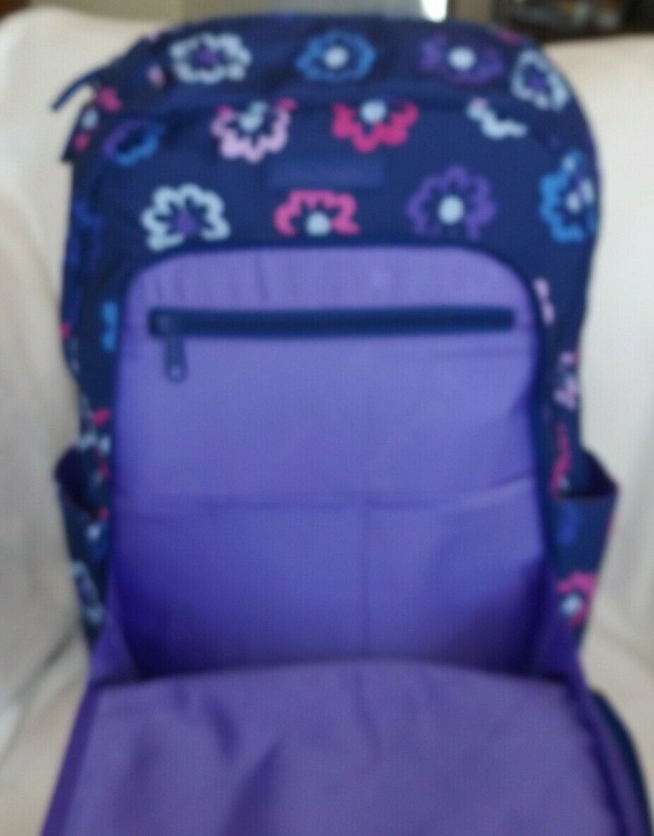 VERA BRADLEY Lighten Up Large Backpack - Ellie Flowers Blue  display picture 3