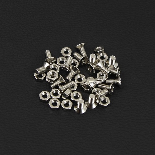 Nuevo100x LP Golpeador Soporte Tornillos 4x9.5mm y Tuercas, Opción Cromo/Negro/Dorado - Imagen 8 de 15