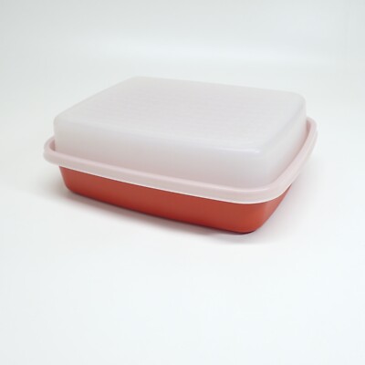 Vintage Tupperware Season & Serve Marinade Bowl w/Lid 1518-4 w/Lid Paprika A01