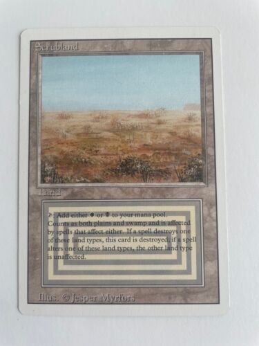 magic the gathering - Scrubland, Revised NM/Mint - 第 1/2 張圖片